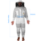 OZBee Beekeeping Suit Premium 3 Layer Mesh Ultra Cool Ventilated Round Head Beekeeping Protective Gear