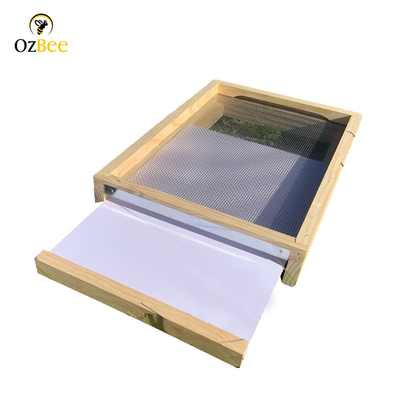 8F FRAME STAINLESS STEEL MESH BEE HIVE BOTTOM BASE BEEHIVE NZ PINE