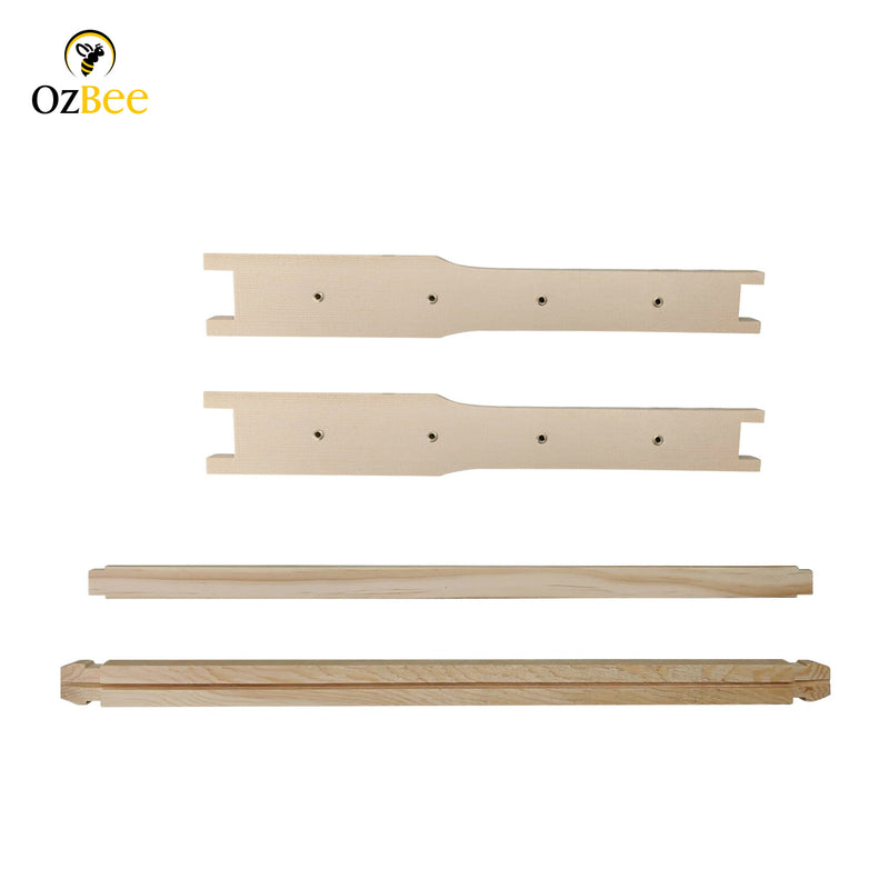 10 X Ideal Beekeeping Frames with Eyelets Wood Beehive Wooden Flat Pack Frame