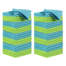 50 PCS  Sky Blue Microfibre Cloths Car Cleaning  Detailing Towels Washing Duster