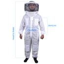 OZBEE Beekeeping Suit 3 Layer Mesh Ultra Cool Ventilated Round Head Beekeeping Protective Gear