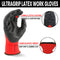 Work Gloves Latex Coated General Purpose Hand Protection Garden Mechanic 6 Pairs