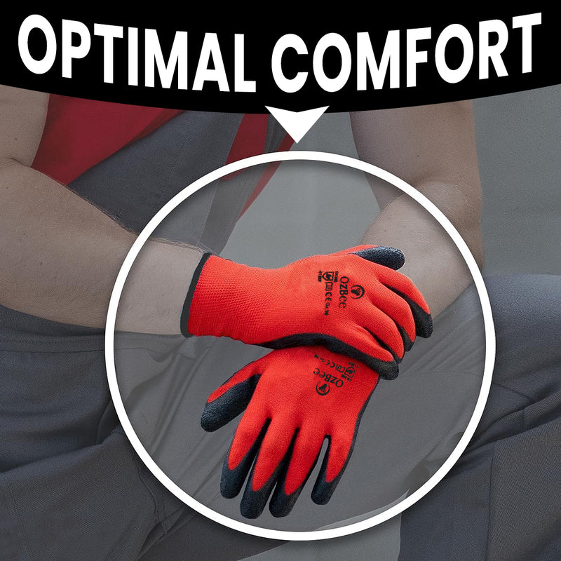 Work Gloves Latex Coated General Purpose Hand Protection Garden Mechanic 6 Pairs