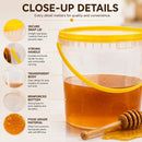 3kg, 2.2L Honey Buckets with Tamper Evident Seal Bucket with Lid – Food Grade Honey Container - Ozee beekeeping Supplies