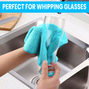 100 PCS Sky Blue Microfibre Cloths Car Cleaning  Detailing Towels Washing Duster