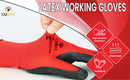 Work Gloves Latex Coated General Purpose Hand Protection Garden Mechanic 6 Pairs