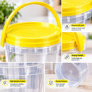1KG (1000ml) Plastic Honey Bucket with Lid