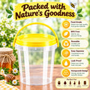1KG (1000ml) Plastic Honey Bucket with Lid