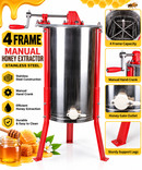 4 Frame Honey Extractor Manual Stainless Steel