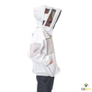 Beekeeping Bee Cotton Semi Ventilated Jacket With Hood Style Veil Protective Gear - Ozee beekeeping Supplies