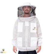 Beekeeping Bee Jacket 3 Layer Mesh Round Head Jacket Protective Equipment - Ozee beekeeping Supplies