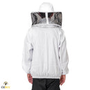 Beekeeping Bee Jacket Standard Cotton Jacket With Round Head Veil Protective Gear - Ozee beekeeping Supplies
