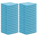 Microfiber Cleaning Cloth Car Cleaning Detailing Towels Washing Duster Sky Blue 100 Pcs - Ozee beekeeping Supplies