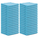 Microfibre Cleaning Cloth, Car Cleaning Detailing Towels Washing Duster Sky Blue 50 Pcs - Ozee beekeeping Supplies