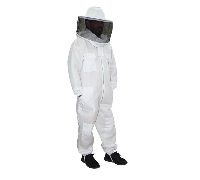 OZBEE Beekeeping Suit 2 Layer Mesh Round Head Style Ultra Cool & Light Weight