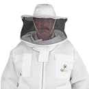Beekeeping Bee Jacket 2 Layer Mesh Round Head Ultra Light Jacket Protective Equipment - Ozee beekeeping Supplies