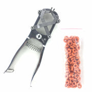 Cattle Lamb Sheep Stainless Steel Elastrator Castrating Plier with 100 Rubber - Ozee beekeeping Supplies