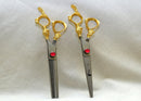 Ovial Smart Pack - 24kt Gold Platted Thinning & Trimming Scissor 8" - Ozee beekeeping Supplies