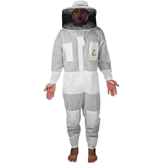 OZBee Beekeeping Suit Premium 3 Layer Mesh Ultra Cool Ventilated Round Head Beekeeping Protective Gear - Ozee beekeeping Supplies