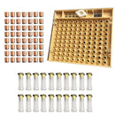 Queen Rearing System Cultivating Box, 121 Pcs Plastic Bee Cell Cups kit, - Ozee beekeeping Supplies