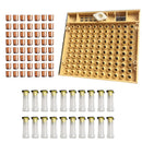 Queen Rearing System Cultivating Box, 121 Pcs Plastic Bee Cell Cups kit, - Ozee beekeeping Supplies