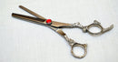 Supreme Quality Stainless Steel Thinning Scissor with Antique Carved Handle 7" - Ozee beekeeping Supplies